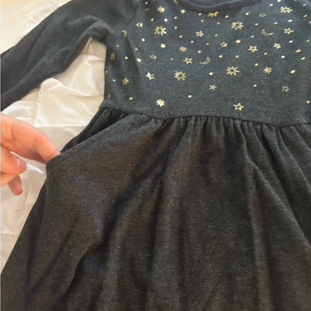 Cat & Jack B Stars and Moon Long Sleeve Sweater Dress